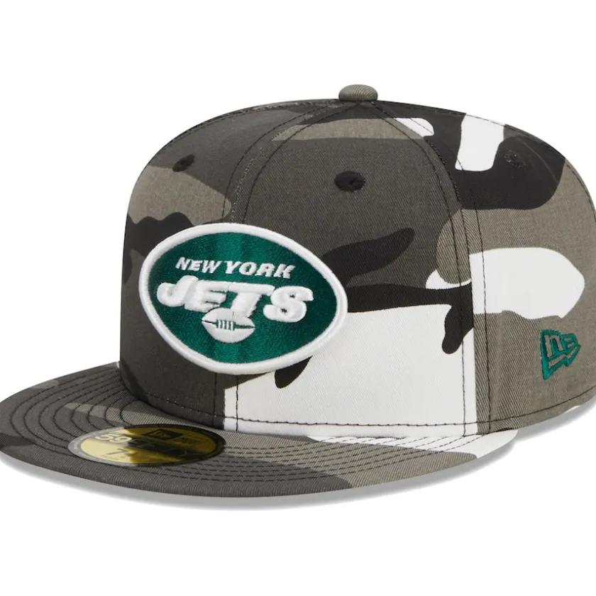 Fitted^New York Jets Men's New Era Urban Camo 59FIFTY Fitted Hat