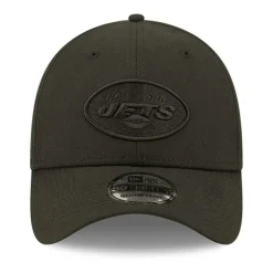 Flex^New York Jets Men's New Era Black On Black 39THIRTY Flex Hat