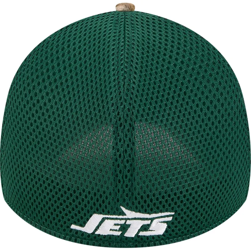 Flex^New York Jets Men's New Era Realtree Camo/Green Active 39THIRTY Flex Hat