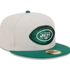 Hats|Men^New York Jets Men's New Era Stone/Green 2024 Sideline Historic 59FIFTY Fitted Hat