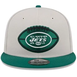 Snapback^New York Jets Men's New Era Stone/Green 2024 Sideline Historic 9FIFTY Snapback Hat