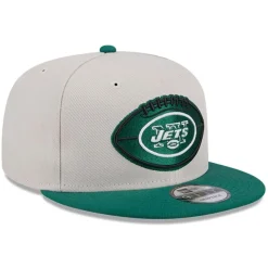 Snapback^New York Jets Men's New Era Stone/Green 2024 Sideline Historic 9FIFTY Snapback Hat