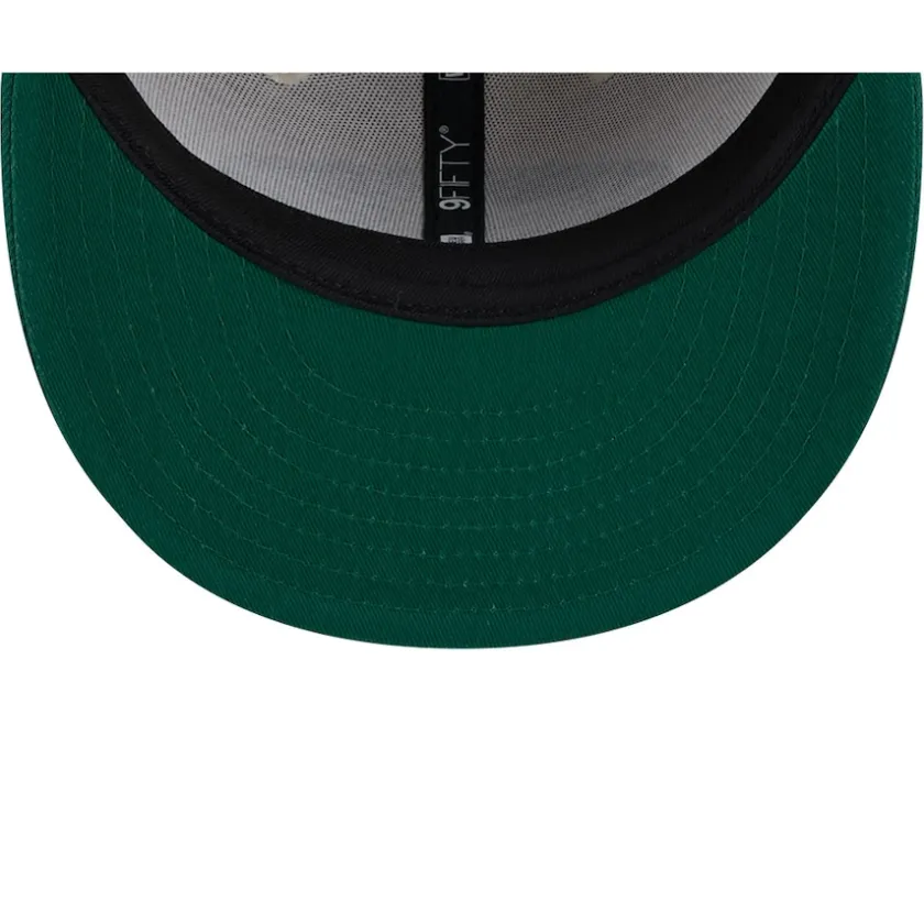 Snapback^New York Jets Men's New Era Stone/Green 2024 Sideline Historic 9FIFTY Snapback Hat