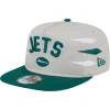 Snapback^New York Jets Men's New Era Stone/Green Athletic Golfer Snapback Hat