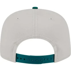 Snapback^New York Jets Men's New Era Stone/Green Athletic Golfer Snapback Hat