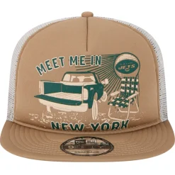 Snapback^New York Jets Men's New Era Tan Meet Me 9FIFTY Snapback Hat