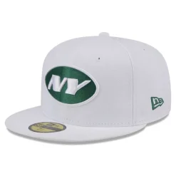 Fitted^New York Jets Men's New Era White Omaha 59FIFTY Fitted Hat