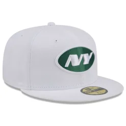 Fitted^New York Jets Men's New Era White Omaha 59FIFTY Fitted Hat