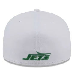 Fitted^New York Jets Men's New Era White Wordmark Omaha 59FIFTY Fitted Hat