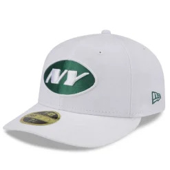 Fitted^New York Jets Men's New Era White Omaha Low Profile 59FIFTY Fitted Hat