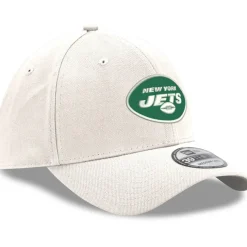 Flex^New York Jets Men's New Era White Iced II 39THIRTY Flex Hat