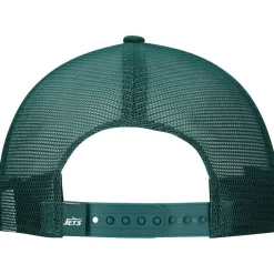 Snapback^New York Jets Men's New Era White/Green Distressed 9FIFTY A-Frame Snapback Hat