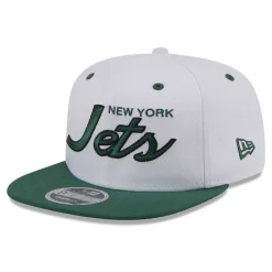 Hats|Men^New York Jets Men's New Era White/Green Sparky Original 9FIFTY Snapback Hat