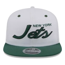Hats|Men^New York Jets Men's New Era White/Green Sparky Original 9FIFTY Snapback Hat