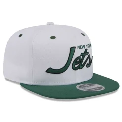 Hats|Men^New York Jets Men's New Era White/Green Sparky Original 9FIFTY Snapback Hat