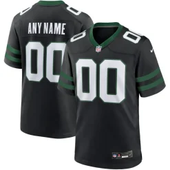 Jerseys|Men^New York Jets Men's Nike Legacy Black Alternate Custom Game Jersey