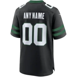 Jerseys|Men^New York Jets Men's Nike Legacy Black Alternate Custom Game Jersey