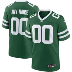 Jerseys|Men^New York Jets Men's Nike Legacy Green Custom Game Jersey