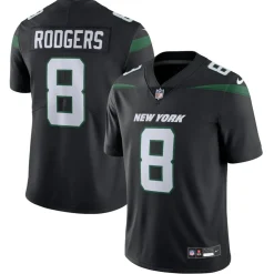 Jerseys|Men^New York Jets Men's Nike Aaron Rodgers Black Vapor Untouchable Limited Jersey