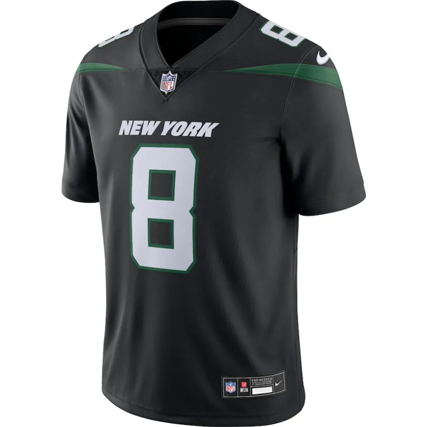 Jerseys|Men^New York Jets Men's Nike Aaron Rodgers Black Vapor Untouchable Limited Jersey