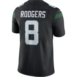 Jerseys|Men^New York Jets Men's Nike Aaron Rodgers Black Vapor Untouchable Limited Jersey