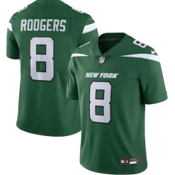 Jerseys|Men^New York Jets Men's Nike Aaron Rodgers Gotham Green Vapor Untouchable Limited Jersey
