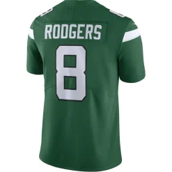 Jerseys|Men^New York Jets Men's Nike Aaron Rodgers Gotham Green Vapor Untouchable Limited Jersey