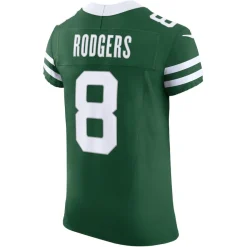 Nike Elite^New York Jets Men's Nike Aaron Rodgers Gotham Green Vapor F.U.S.E. Elite Jersey