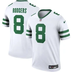 Jerseys|Men^New York Jets Men's Nike Aaron Rodgers Legacy White Legend Player Performance Top