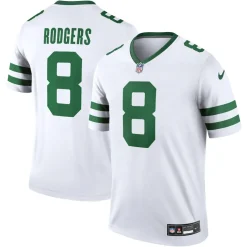 Jerseys|Men^New York Jets Men's Nike Aaron Rodgers Legacy White Legend Player Performance Top