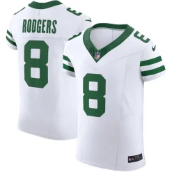 Jerseys|Men^New York Jets Men's Nike Aaron Rodgers Legacy White Vapor F.U.S.E. Elite Jersey