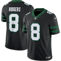 Jerseys|Men^New York Jets Men's Nike Aaron Rodgers Legacy Black Alternate Vapor F.U.S.E. Limited Jersey