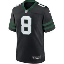 Nike Game^New York Jets Men's Nike Aaron Rodgers Legacy Black Alternate Game Jersey