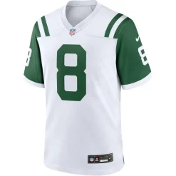 Nike Game^New York Jets Men's Nike Aaron Rodgers White Classic Alternate Game Jersey