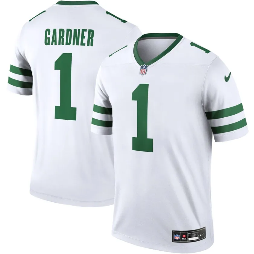 Jerseys|Men^New York Jets Men's Nike Ahmad Sauce Gardner Legacy White Legend Player Performance Top