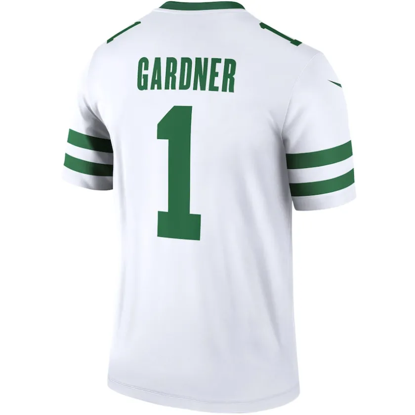 Jerseys|Men^New York Jets Men's Nike Ahmad Sauce Gardner Legacy White Legend Player Performance Top