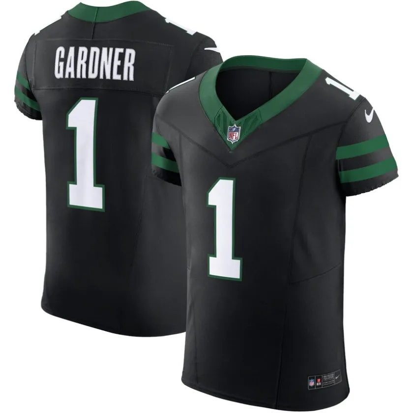 Jerseys|Men^New York Jets Men's Nike Ahmad Sauce Gardner Legacy Black Alternate Vapor F.U.S.E. Elite Jersey