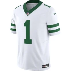 Jerseys|Men^New York Jets Men's Nike Ahmad Sauce Gardner Legacy White Vapor F.U.S.E. Limited Jersey