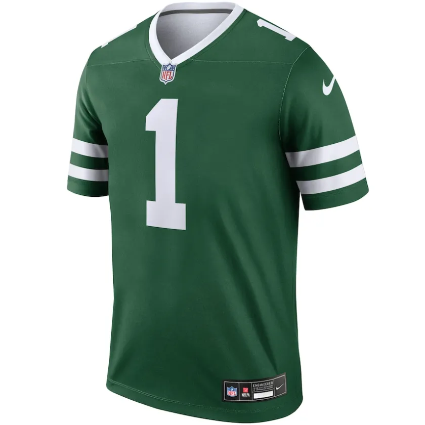 Jerseys|Men^New York Jets Men's Nike Ahmad Sauce Gardner Legacy Green Legend Player Performance Top