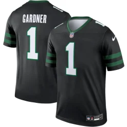 Jerseys|Men^New York Jets Men's Nike Ahmad Sauce Gardner Black Alternate Legend Player Performance Top