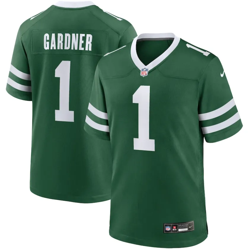 Jerseys|Men^New York Jets Men's Nike Ahmad Sauce Gardner Legacy Green Game Jersey