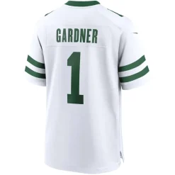Nike Game^New York Jets Men's Nike Ahmad Sauce Gardner Legacy White Game Jersey