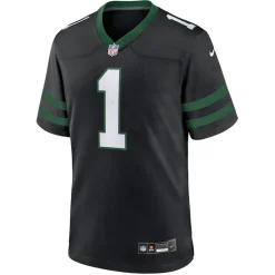 Jerseys|Men^New York Jets Men's Nike Ahmad Sauce Gardner Legacy Black Alternate Game Jersey