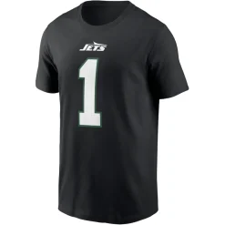 T-Shirts|Men^New York Jets Men's Nike Ahmad Sauce Gardner Black Name & Number T-Shirt