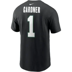 T-Shirts|Men^New York Jets Men's Nike Ahmad Sauce Gardner Black Name & Number T-Shirt
