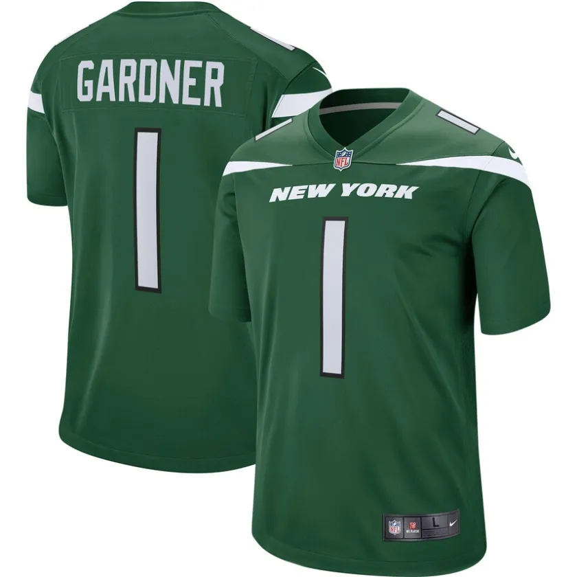 Nike Game|Replica^New York Jets Men's Nike Ahmad Sauce Gardner Green Player Game Jersey