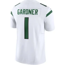 Nike Limited^New York Jets Men's Nike Ahmad Sauce Gardner White Vapor F.U.S.E. Limited Jersey