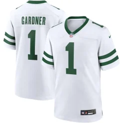 Nike Game|Replica^New York Jets Men's Nike Ahmad Sauce Gardner Legacy White Game Jersey
