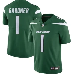 Nike Limited^New York Jets Men's Nike Ahmad Sauce Gardner Gotham Green Vapor Untouchable Limited Jersey