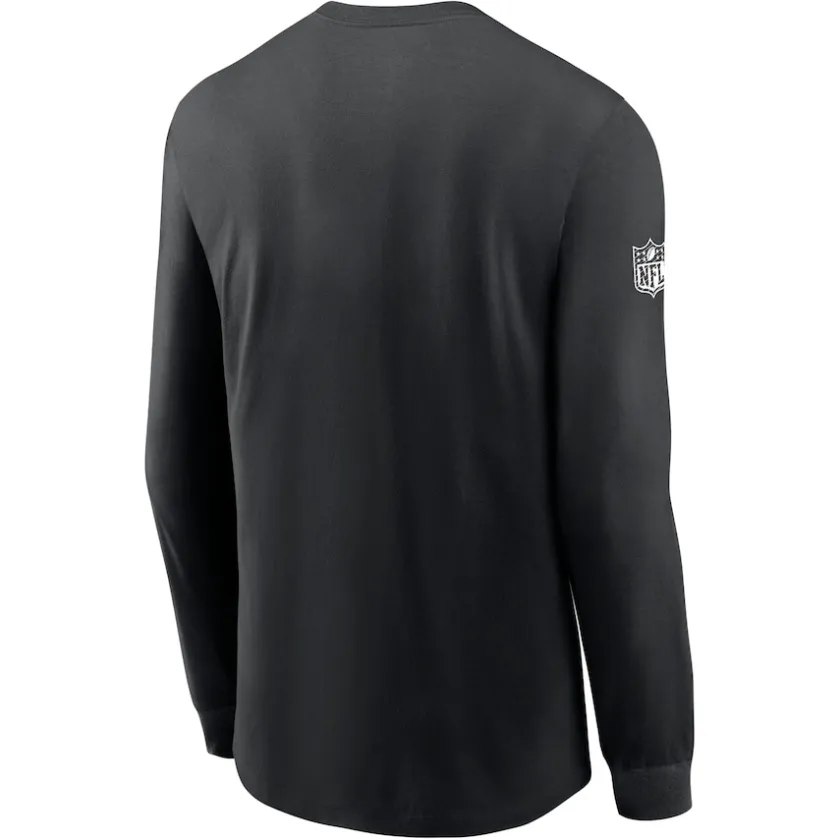 T-Shirts|Men^New York Jets Men's Nike Black Sideline Performance Long Sleeve T-Shirt
